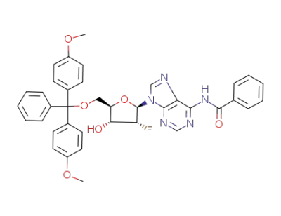 N-(9-((2R,3R,4R,5R)-5-((bis(4-methoxyphenyl)(phenyl)methoxy)methyl)3-fluoro-4-hydroxytetrahydrofuran-2-yl)9H-purin-6yl)benzamide triethylammonium salt