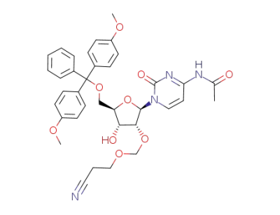 N<sup>4</sup>-acetyl-5′-O-(4,4′-dimethoxytrityl)-2′-O-(2-cyanoethoxymethyl)cytidine