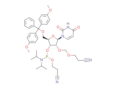 5'-O-(4,4'-dimethoxytrityl)-2'-O-(2-cyanoethoxymethyl)uridine 3'-O-(2-cyanoethyl N,N-diisopropylphosphoramidite)