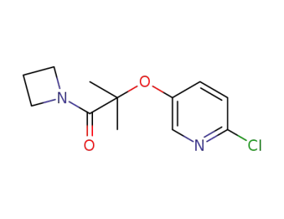 1-(azetidin-1-yl)-2-(6-chloropyridin-3-yloxy)-2-methylpropan-1-one