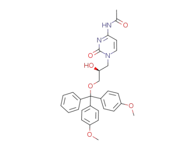 (S)-1-(3-(4,4'-dimethoxytrityloxy)-2-hydroxypropyl)-N<sub>4</sub>-acetylcytosine